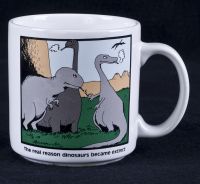 Far Side - Real Reason Dinosaurs Became Extinct Coffee Mug 1982